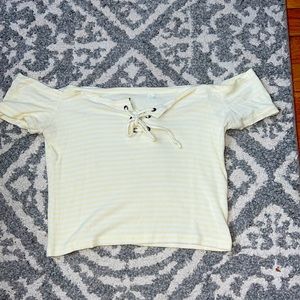 Off the shoulder shirt